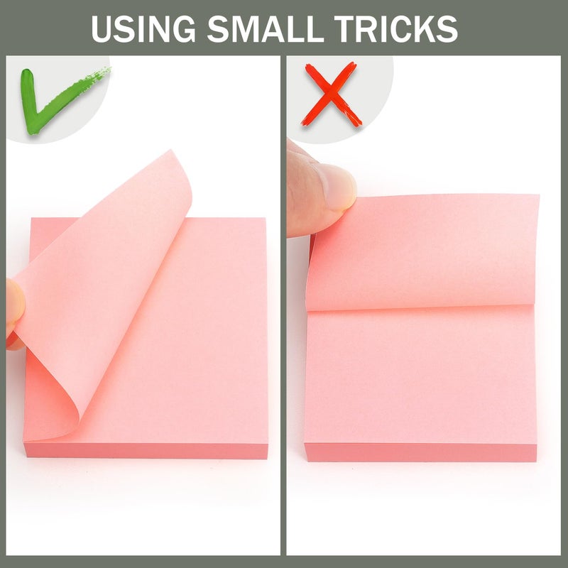 Eastern Wolf Sticky Notes 2x2 Self-Stick Notes 8 Bright Multi Colors Sticky Notes 16 Pads 100 Sheet/Pad - Image 5